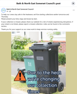 Bin Collection tomorrow – 27 May – Compton Martin Parish Council